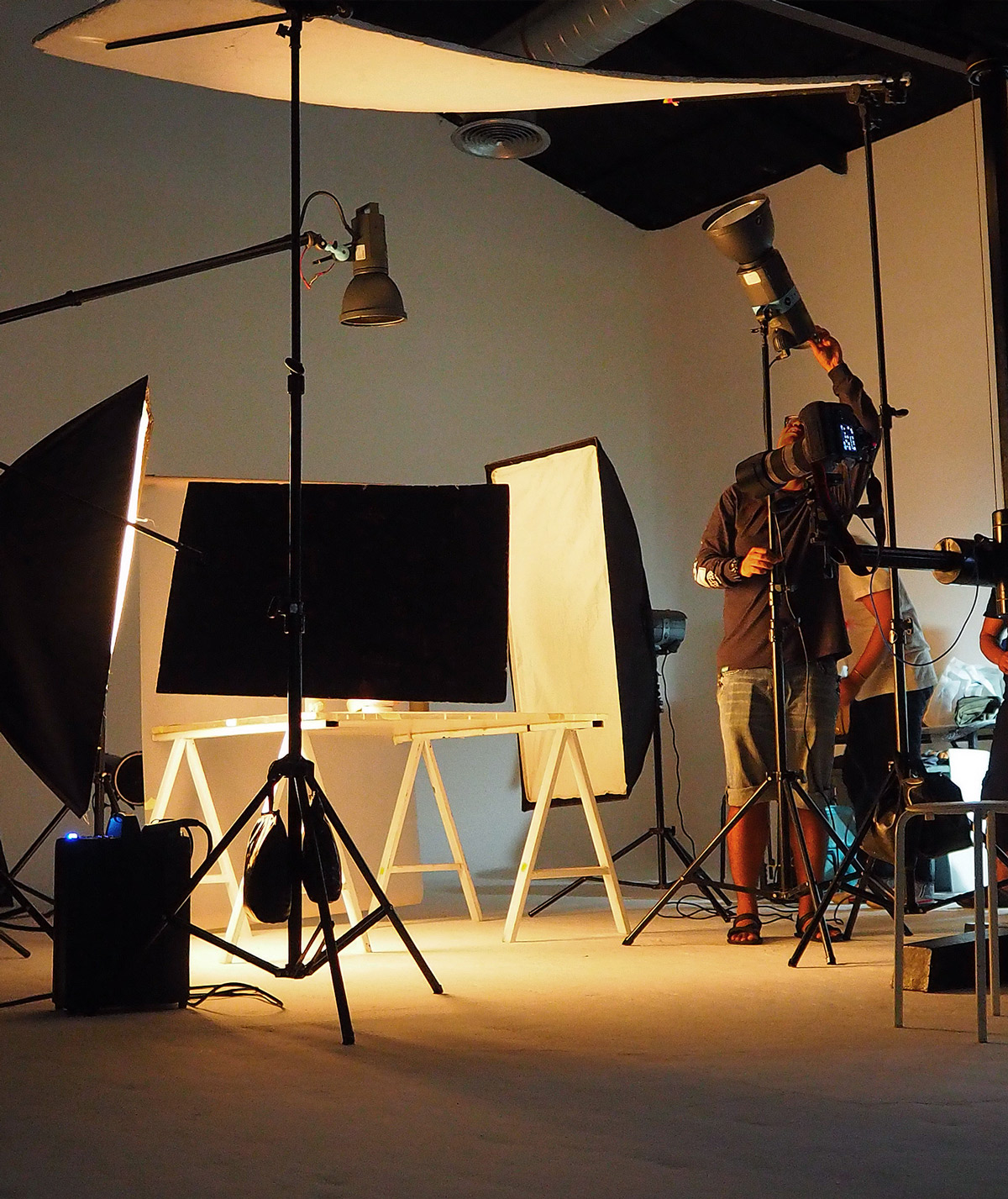 foto di un set fotografico